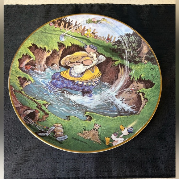 Other - Porcelain Collector Plate Titled “The Sand Trap”